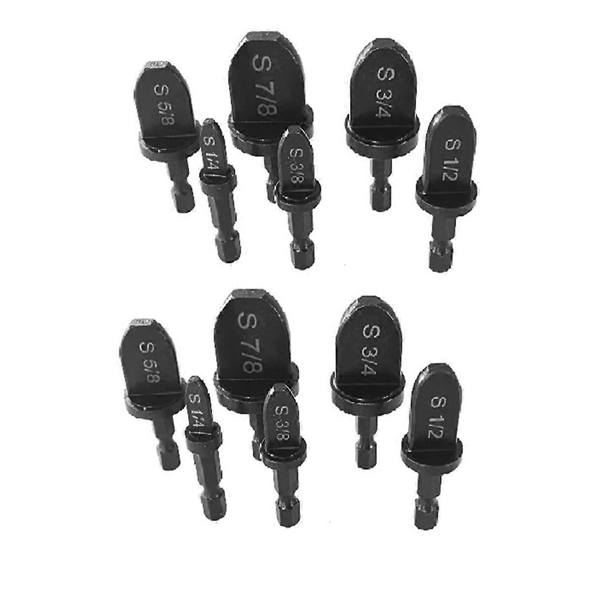 2 Pieces 6pc Set Electric Tube Expander Hexagonal Handle Copper Tube Expander Set Air Conditioning