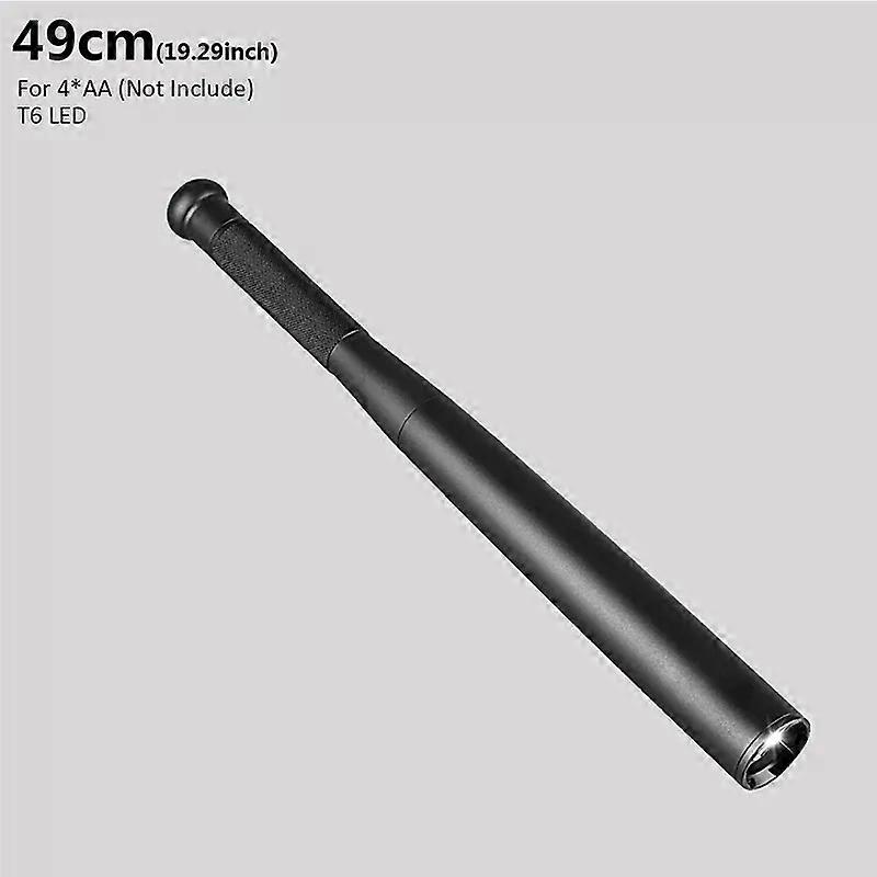 Baseball Bat LED Flashlight 3800 Lumens Super Bright Baton aluminium alloy Torch for Emergency and Self Defense z44