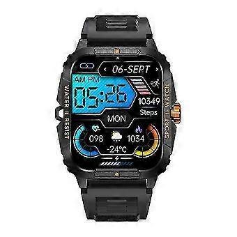 P76 1.96" Outdoor Military Smartwatch Adult Bluetooth Call Smart Watch 3ATM IP68 Waterproof Rating Sports Fitness Watches