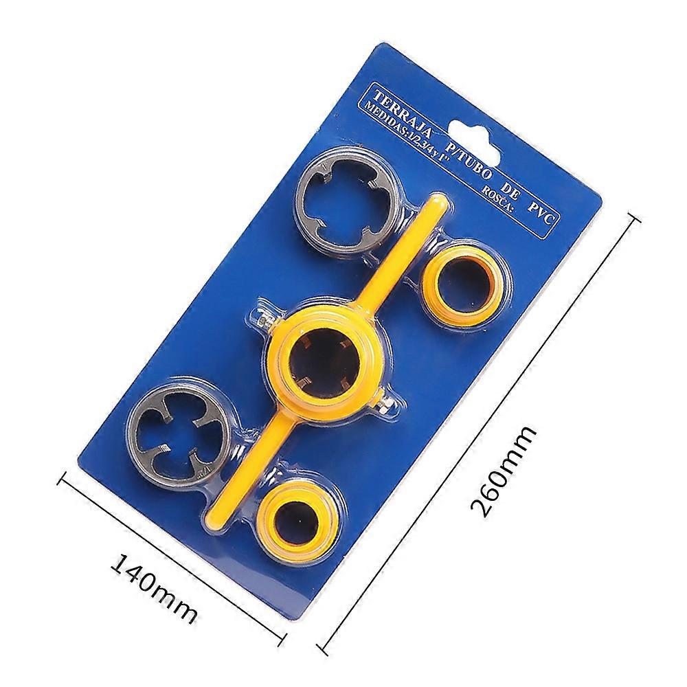 Multifunctional Plastics Water Pipes Threading Die Imperial Manual Tap Screw Dies Set PVC NPT 60° Conical Tube Thread Die Kit
