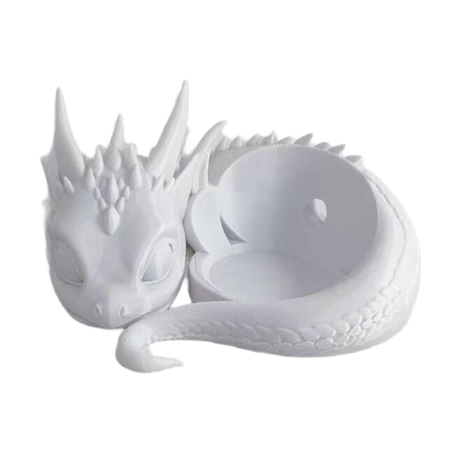 3D Printed Dragon Desktop Stand Speakers Desktop Stand Speakers Desk Support Base for 4/5 Speakers White
