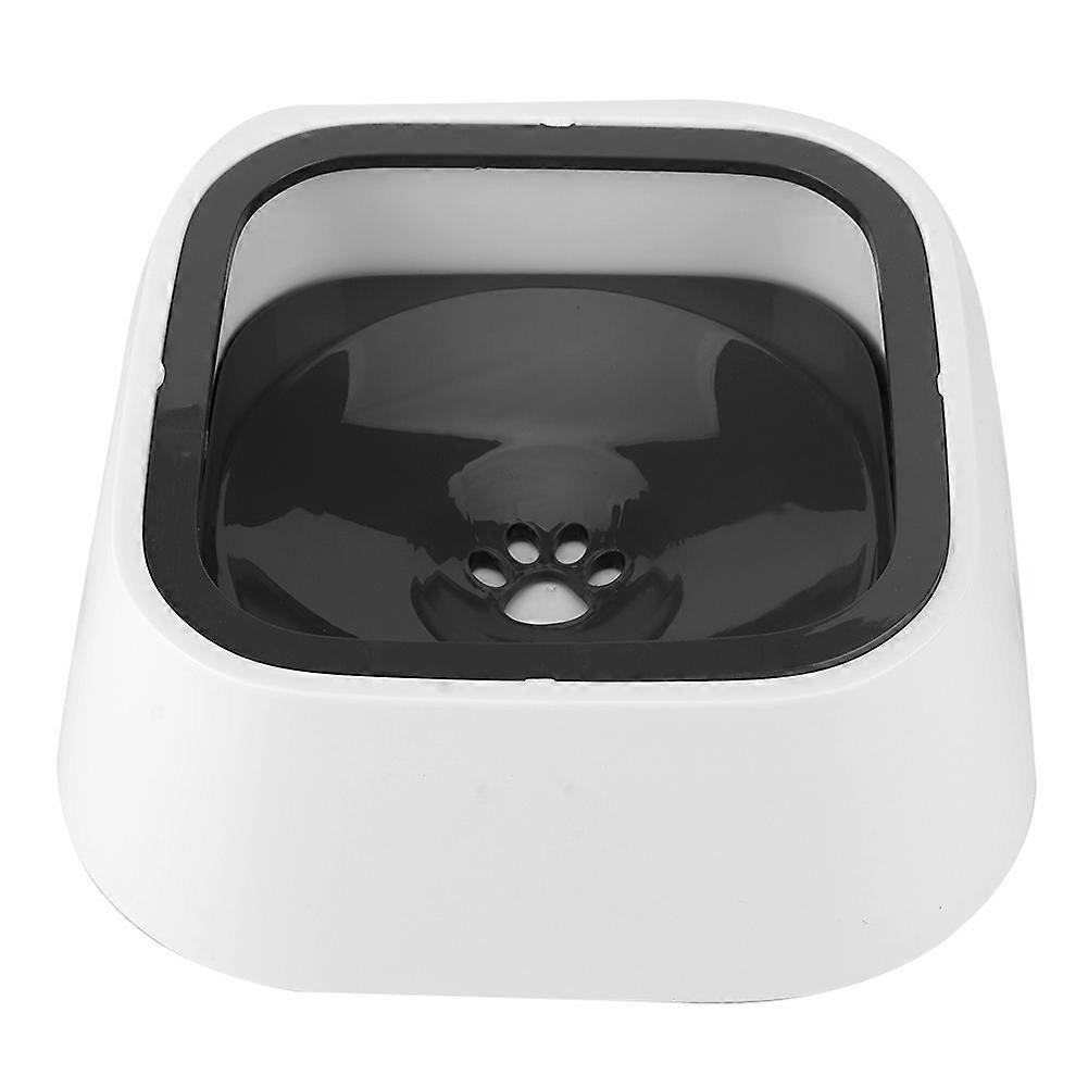 Gray Anti-Splashing Pet Water Feeding Bowl - Non-Slip Design, Keeps Mouth and Beard Dry, Durable for Dogs and Cats