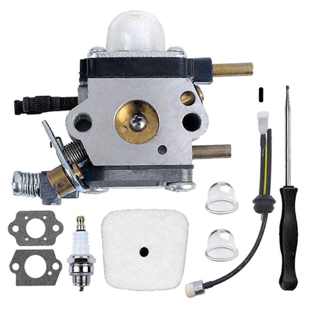 C1U-K54A Carburetor Lawn Mower 2-Cycle 7222 7222M 7222E 7225 7230 7240 Tiller Cultivator Air Filter Gasket Kit