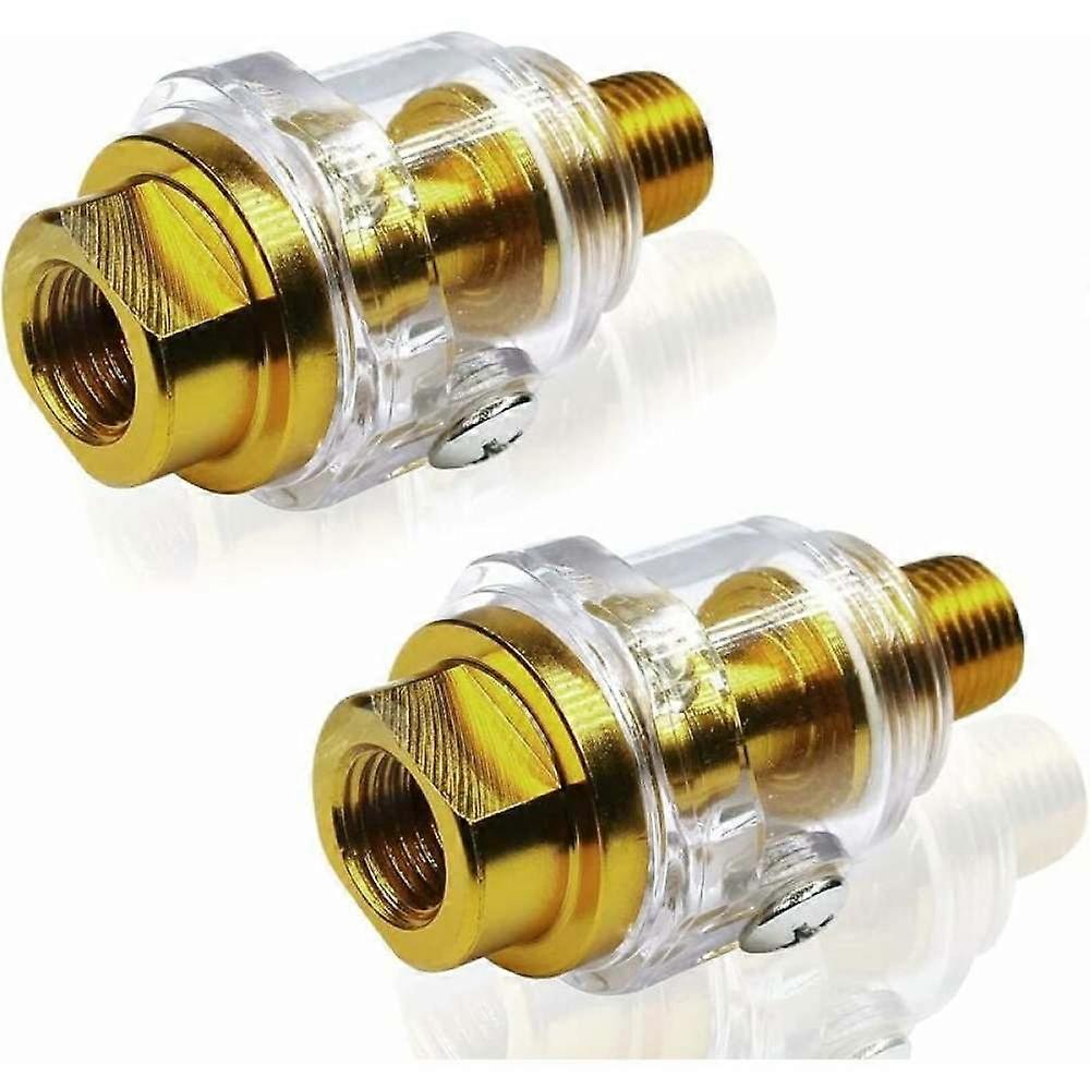 Solid Metal Automatic Mini In-Line Oiler, 1⁄4" NPT, Air Compression Tool Oil Lubricator For Optimal Performance