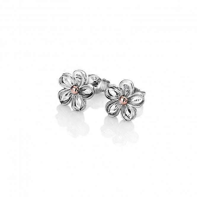 Sterling Silver Forget Me Not Earrings DE618