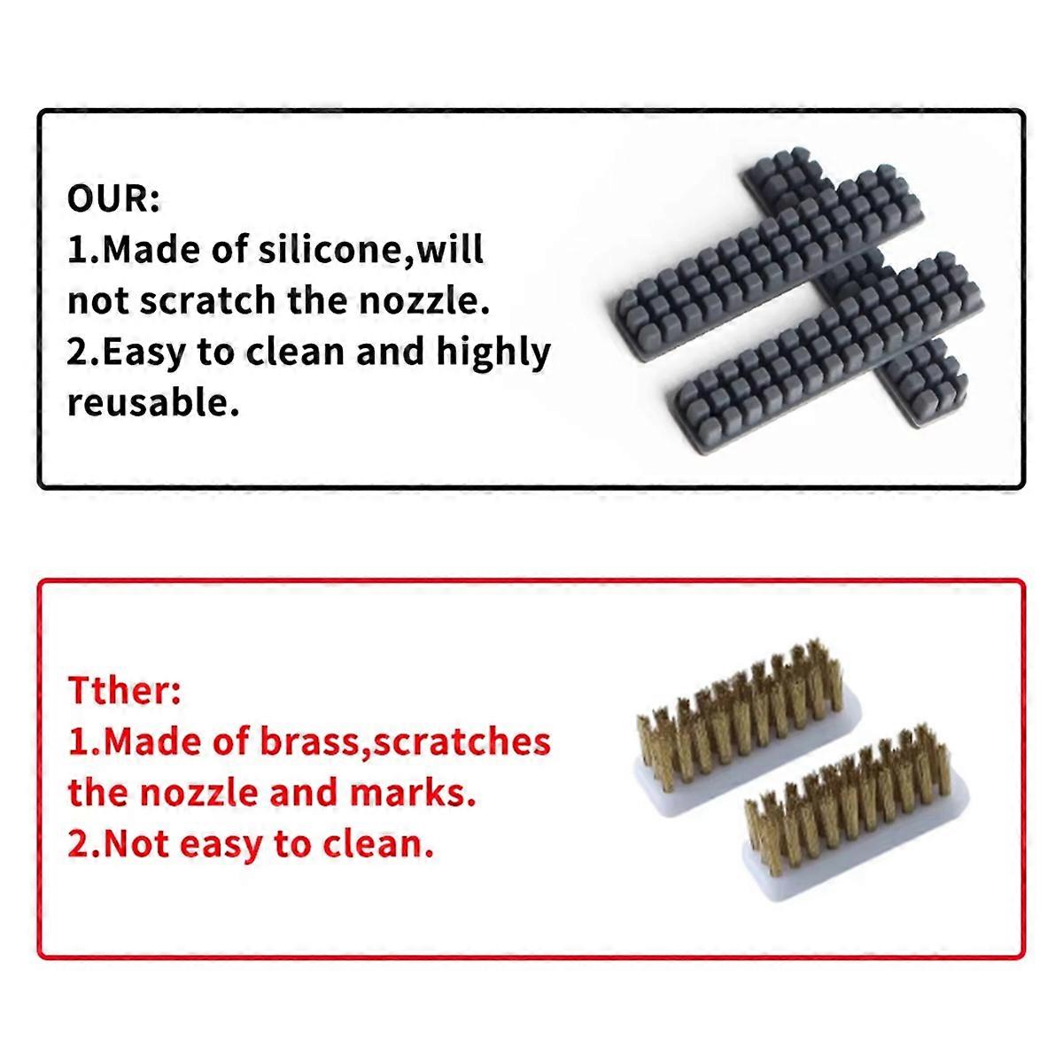For 2.4 R2 Nozzle Silicone Brush 3D Printer Nozzle Cleaner Tool