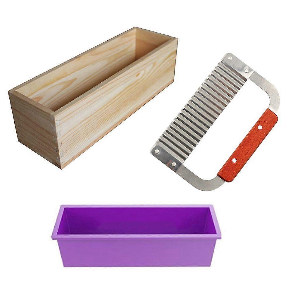 1 Set Creative Silicone Soap Molds Kit Flexible Rectangular Soap Loaf Mold