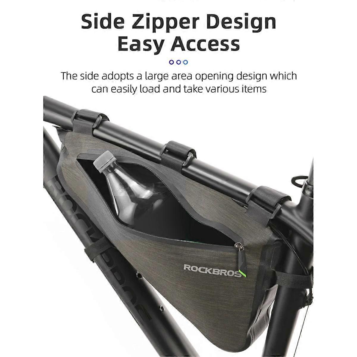 Waterproof Bike Bag Pannier 5L Capacity Frame Bag Triangle Bag