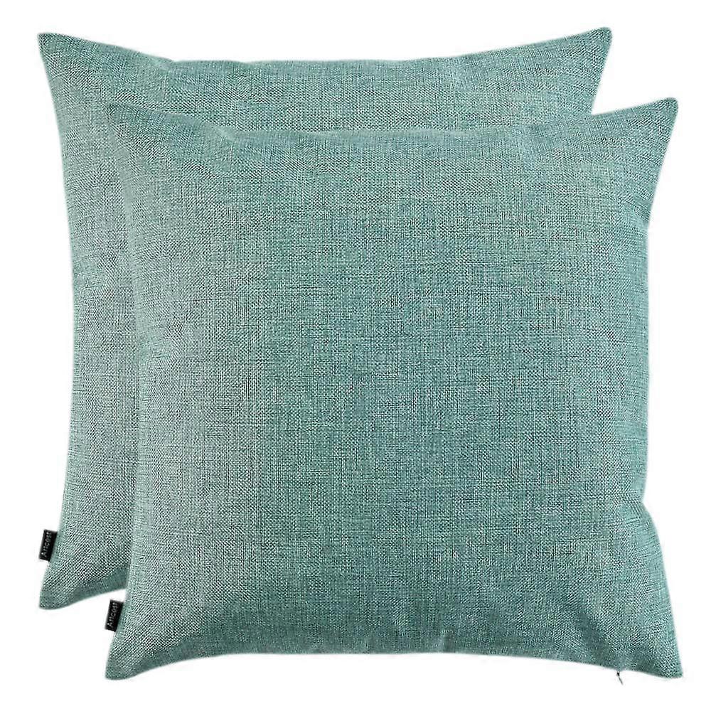 2 Set Decorative Linen Pillow Cases for Sofa Comfortable Modern Stylish 20"x20"