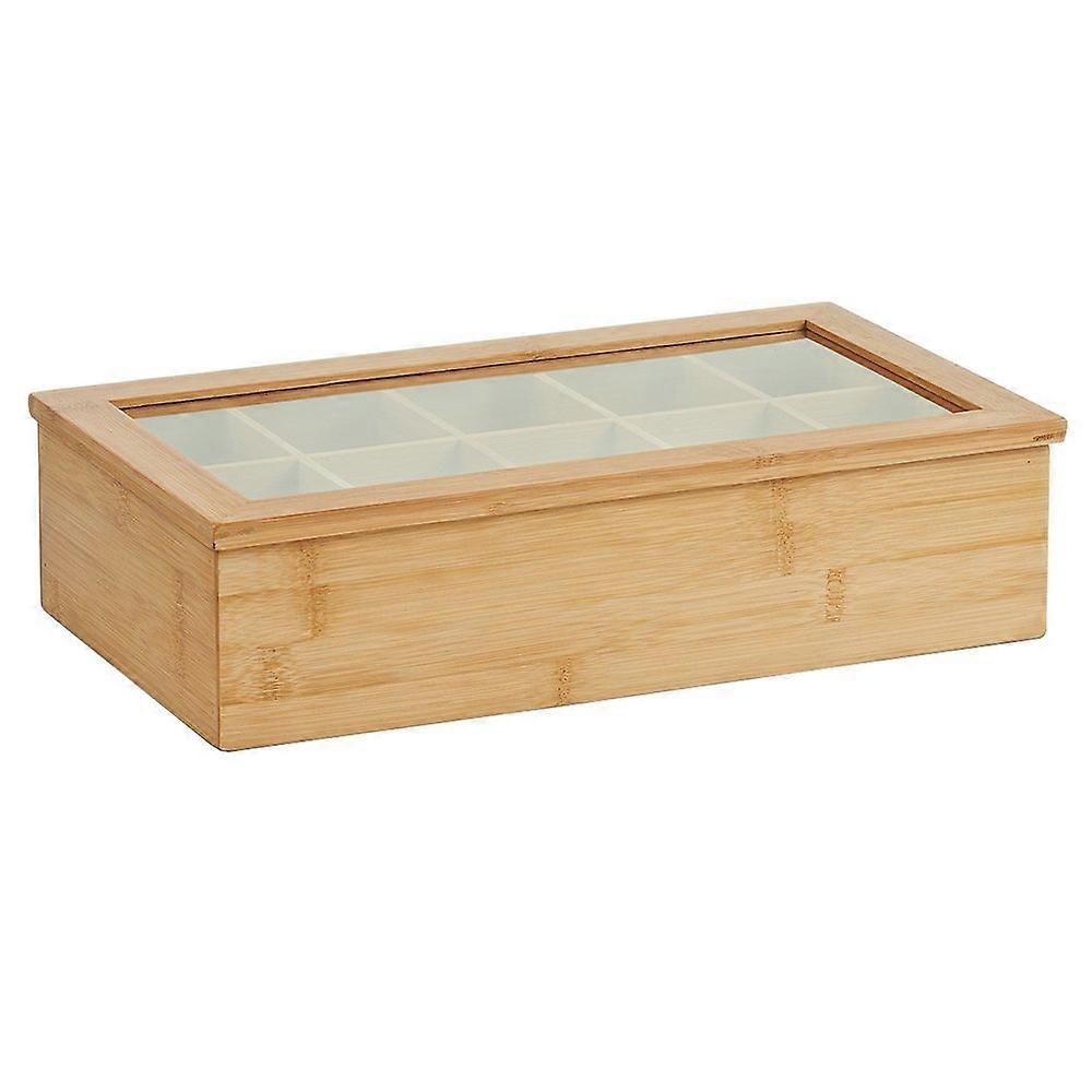 Wood Multi-Colour Tea Box for Storage 36 x 20 x 9 cm