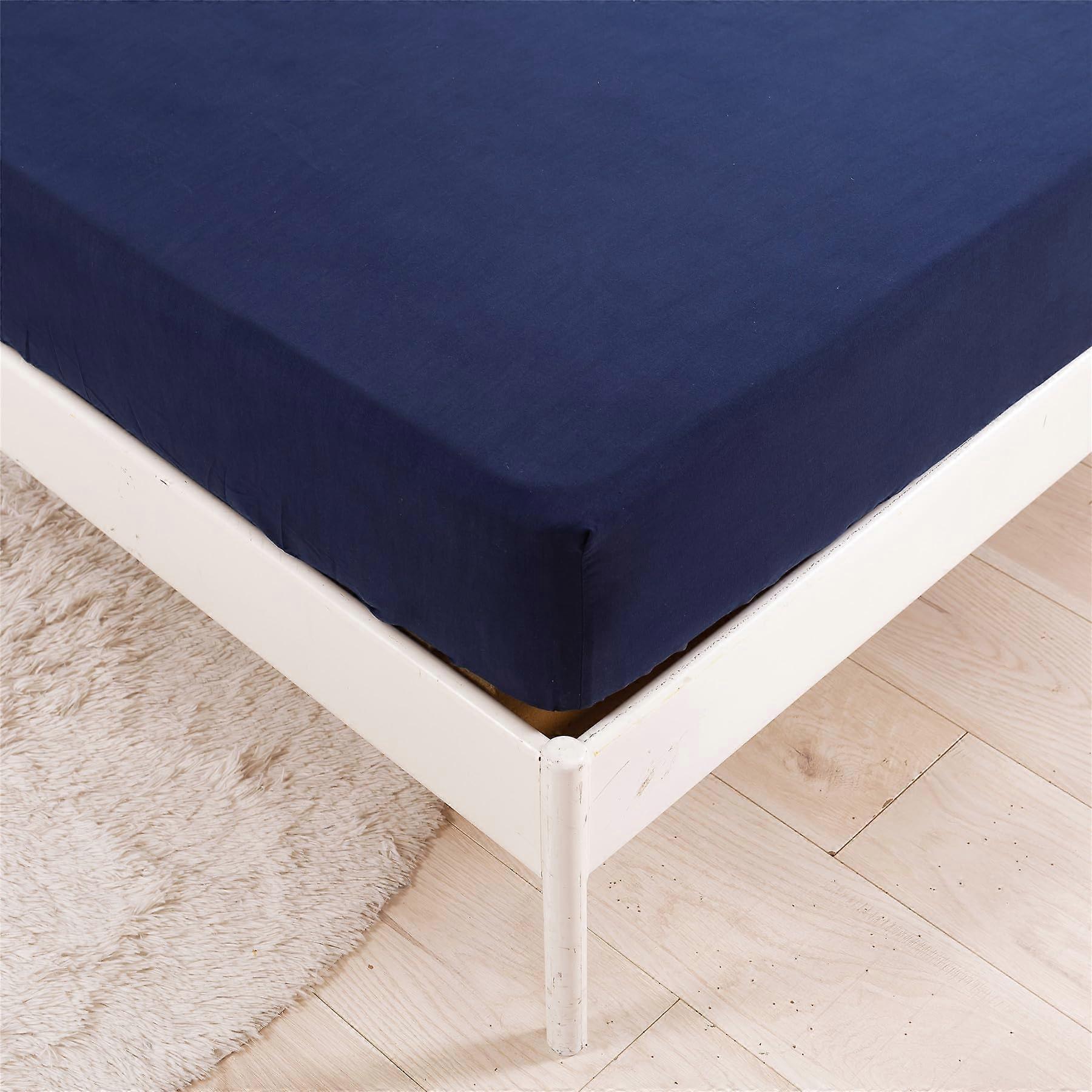 1 Set Soft Wrinkle-Free Fade-Resistant Fitted Sheet for Full Size Bed Sheets 63x79x14
