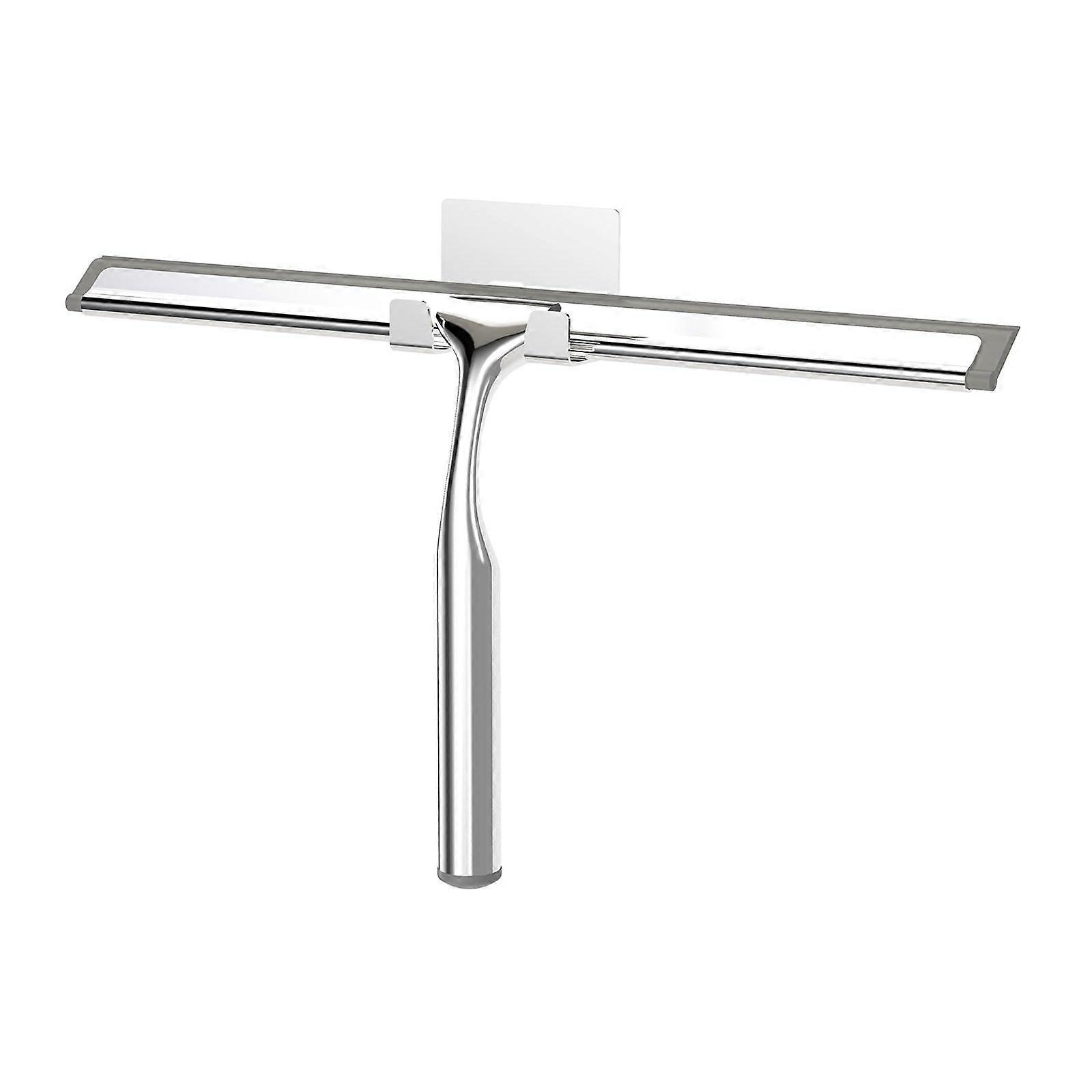 Stainless Steel Shower Squeegee for Glass Shower Doors - 12-Inch Wide Blade, Ergonomic Handle, Rust-Resistant Design