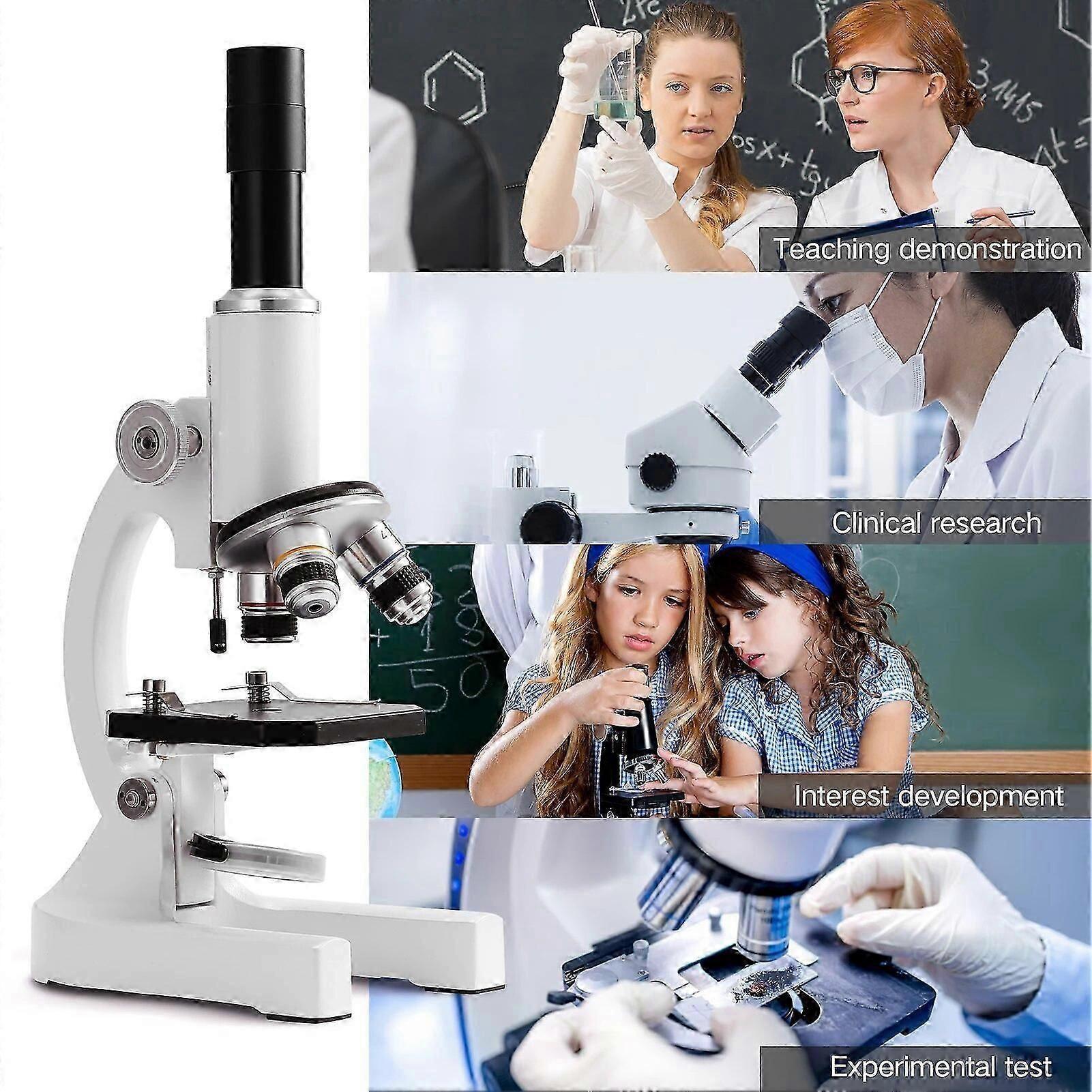 Pas 64X-2400X Monoculaire Microscoop Basisschoolkinderen Wetenschap Experimenteel Biologisch Onderwijs Digitale Monoculaire Microscoop toe