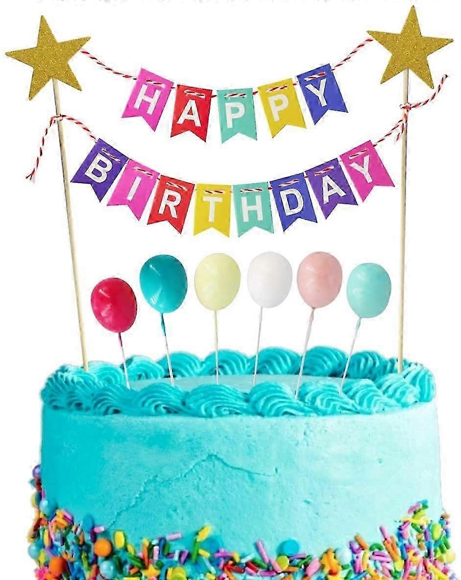 عيد ميلاد سعيد كعكة العلم عيد ميلاد سعيد بريق حزب حلوى الجدول بطاقة الديكور