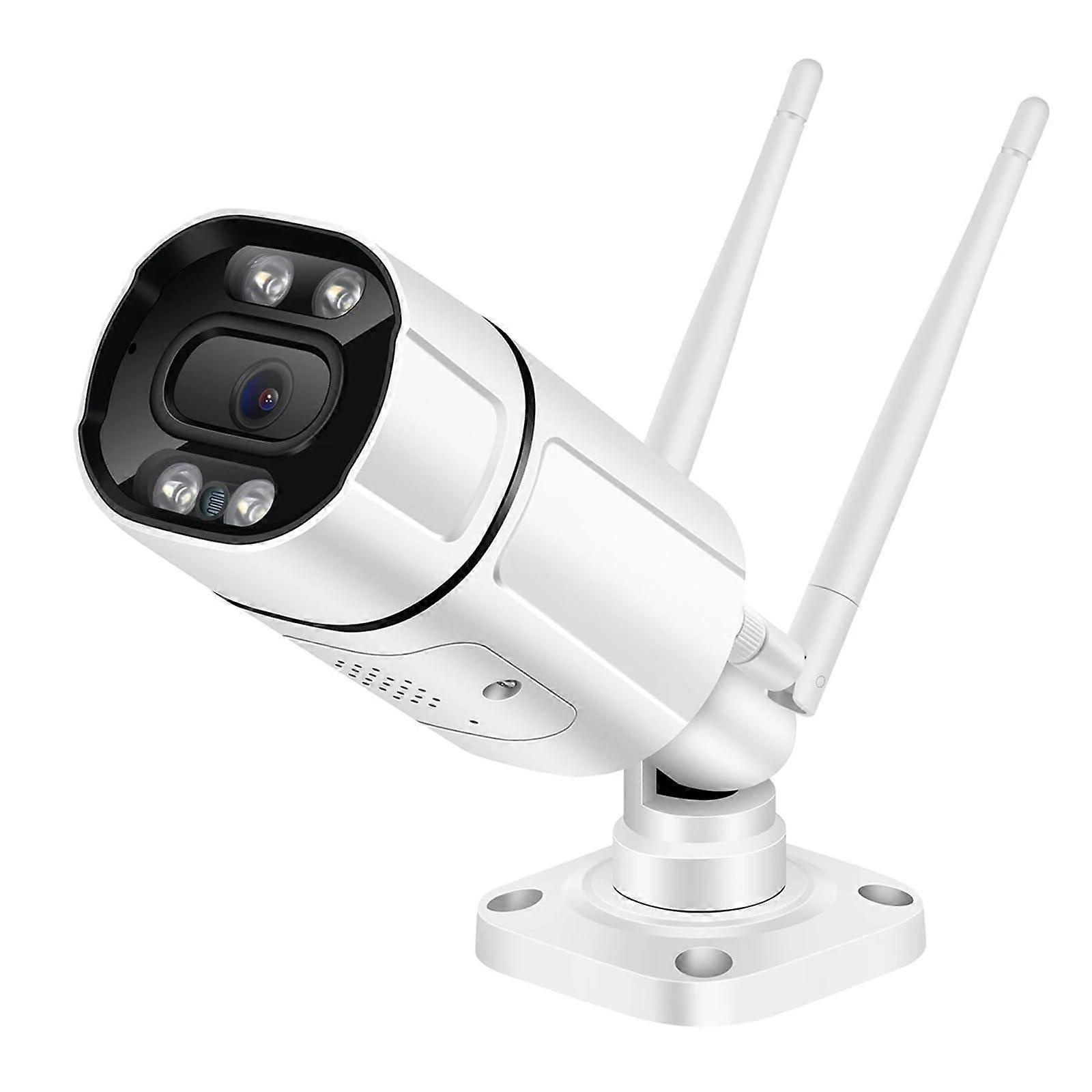 5MP IP Camera WiFi Outdoor Ai Human Detect Audio Camera 1080P HD Color Infrared Night Vision Security CCTV Camera(A/U,3MP NO Card)