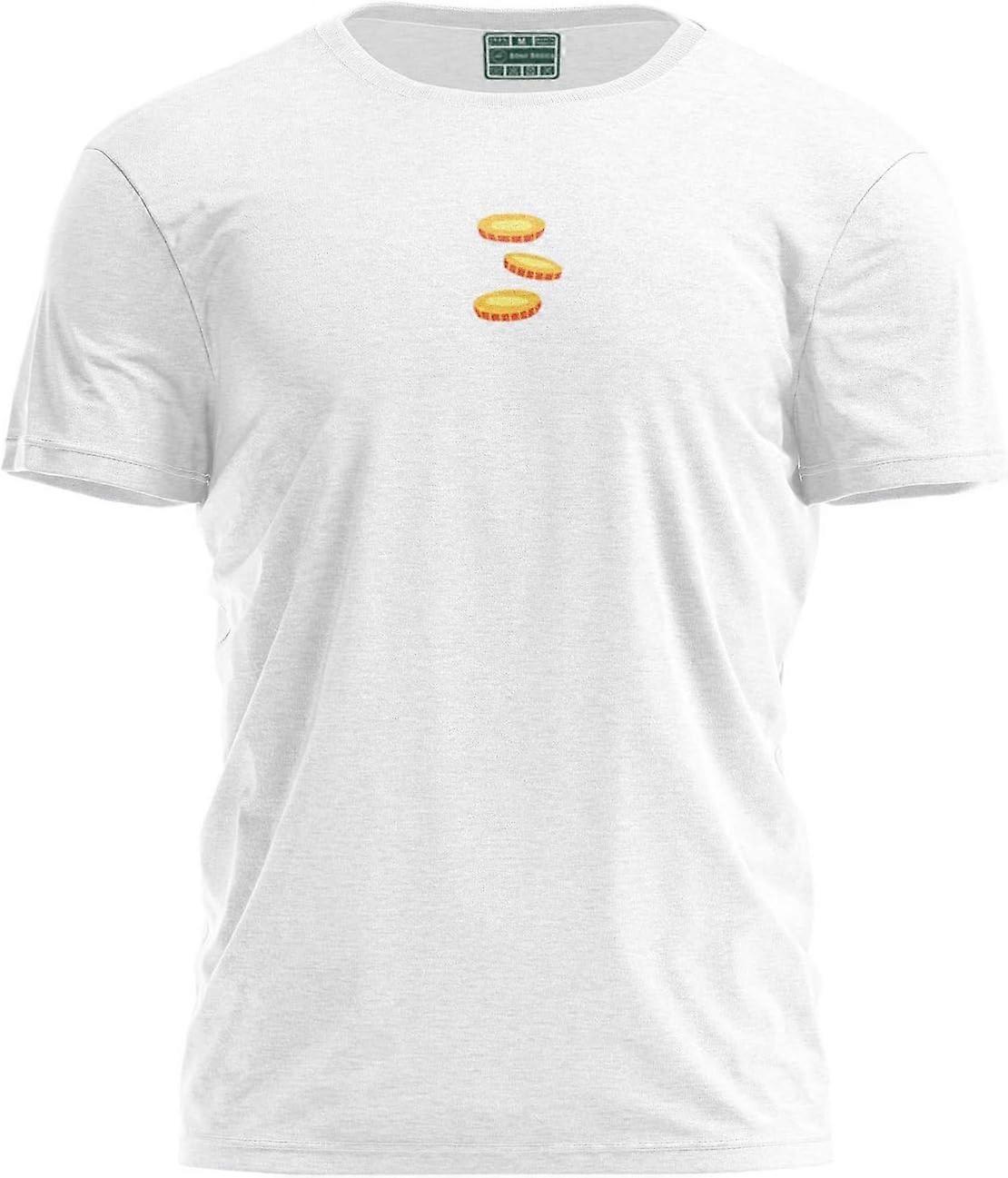 YC-Basic Pure White Short Sleeve Round Neck Cotton T-Shirt