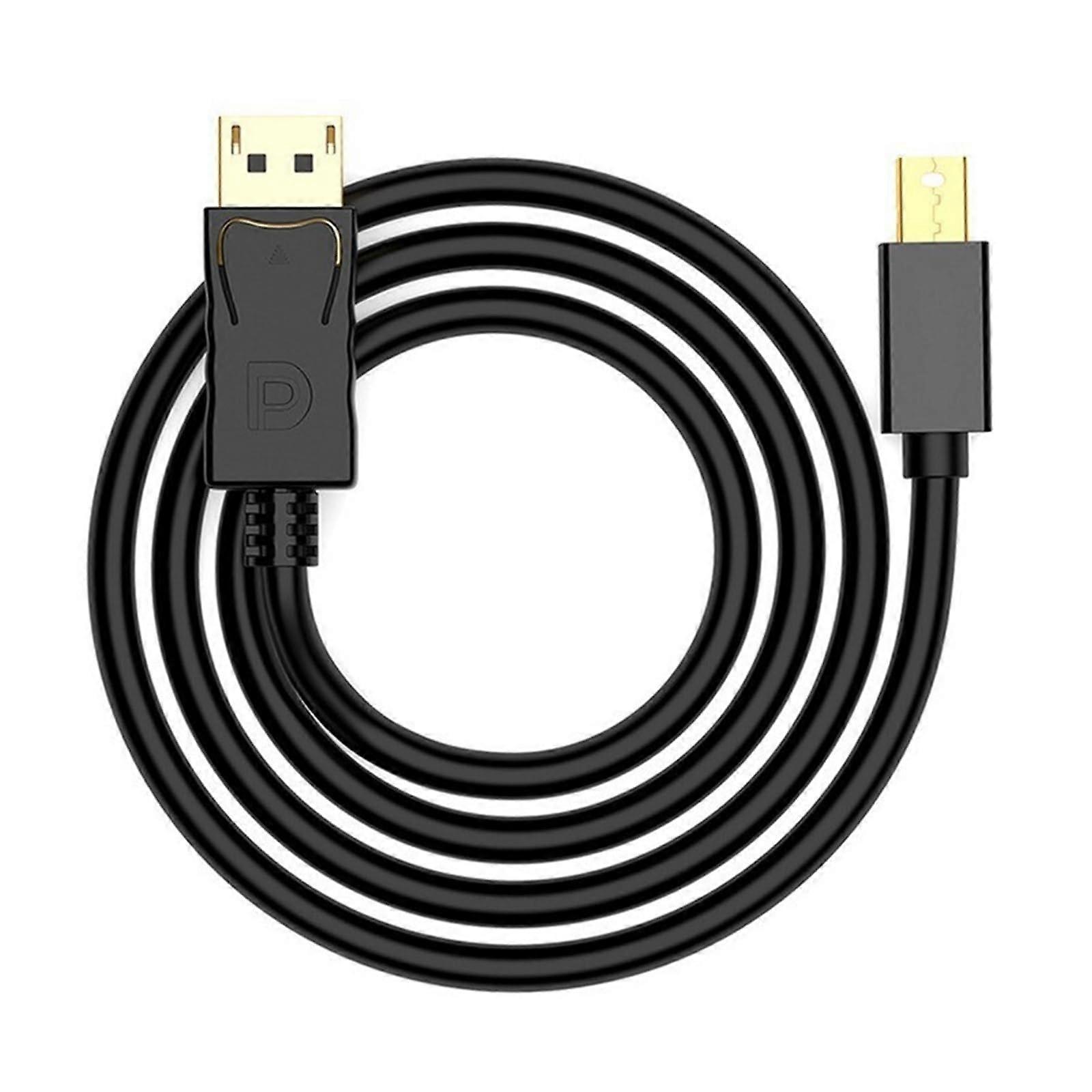 Mini DisplayPort to DisplayPort Cable 4K 60Hz 1.8m Thunderbolt Compatible HD Adapter for Laptop and Monitor