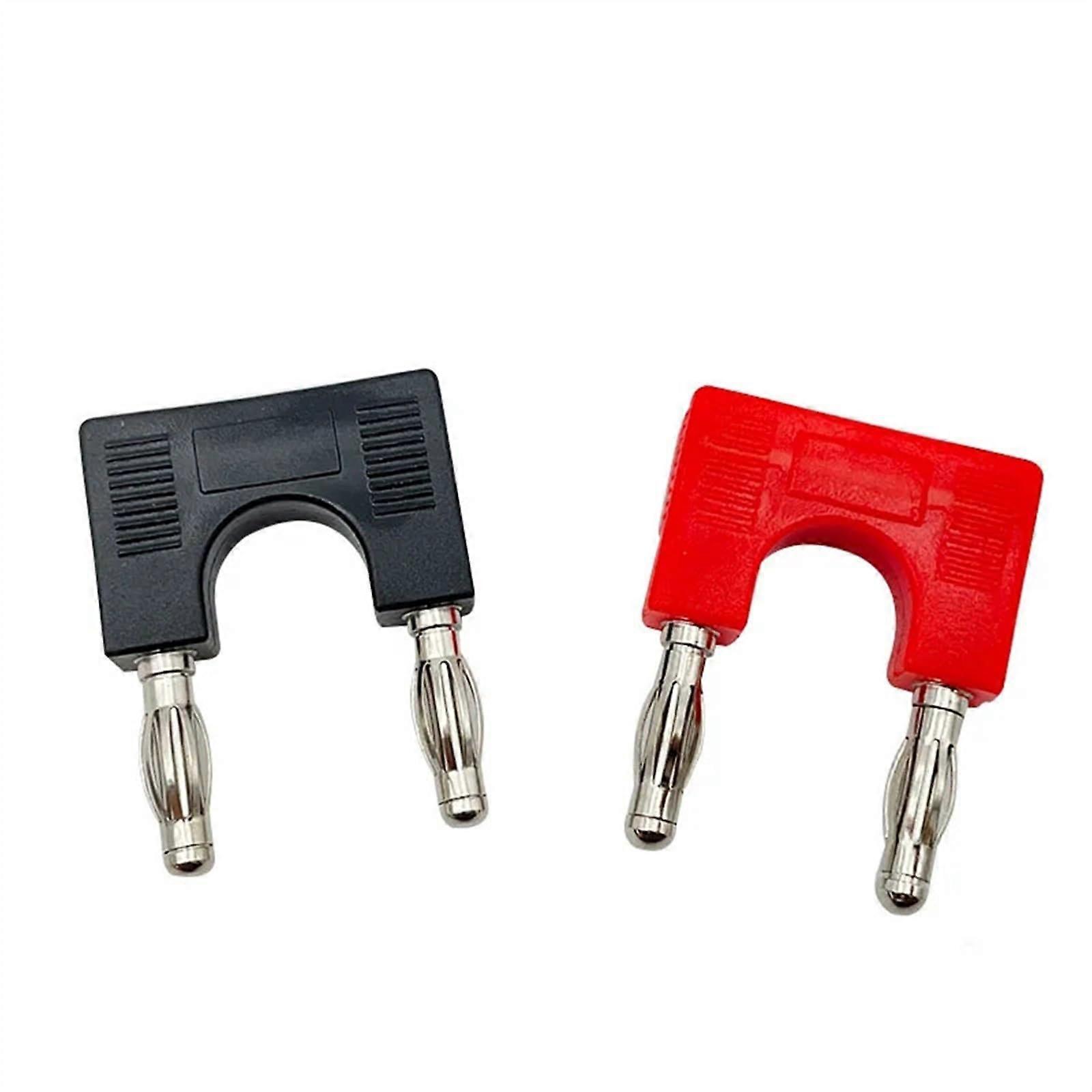 4mm Banana Connector Terminal Adapter 8pcs Red Short-Circuit Electrical Coupler J.20004 for Wire Connections