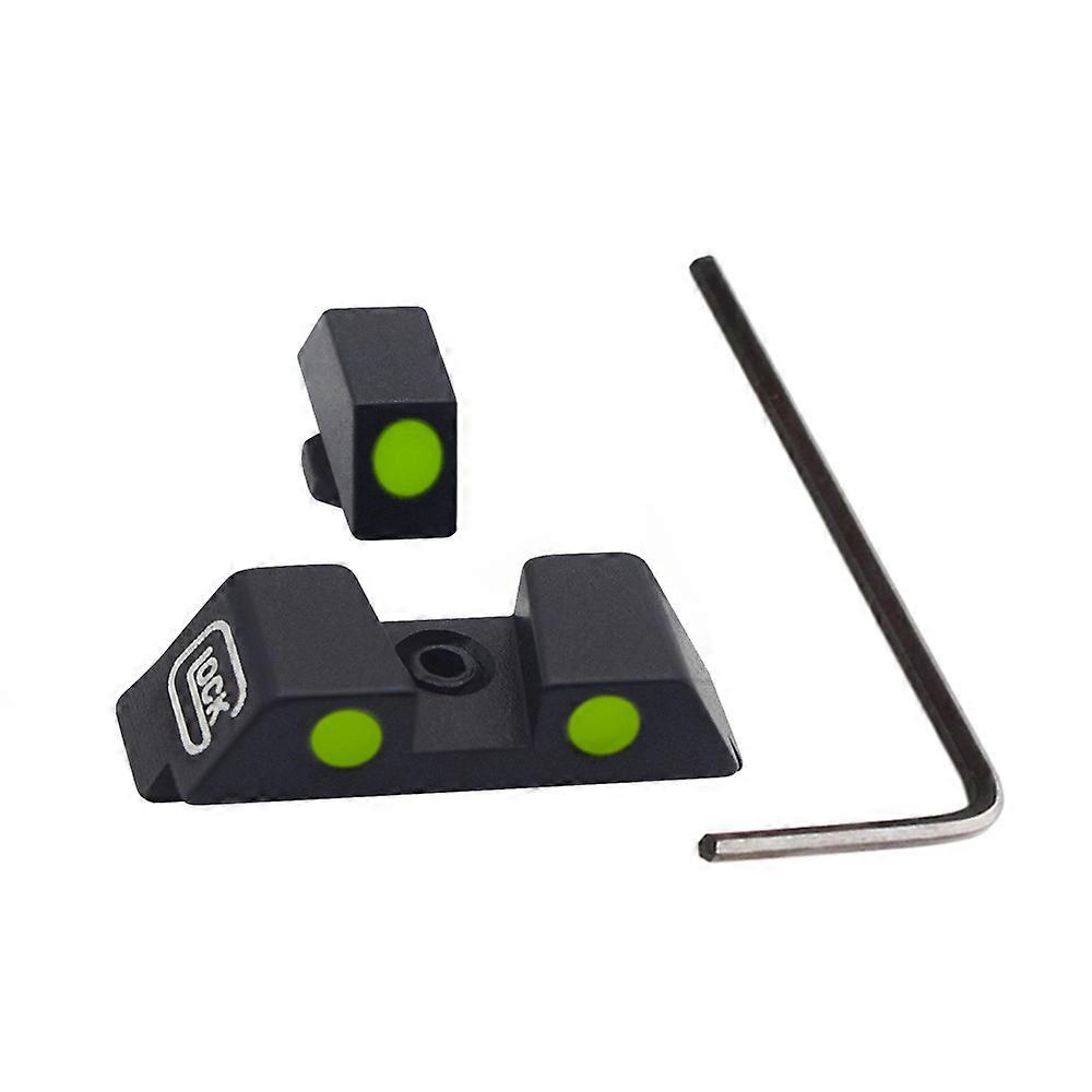 23 34 26 27 38 and 39 Fits Glock 17 19 Front and Rear Handgun Sights Glow in The Dark for Glock Pistols 35 33 17L 22 24
