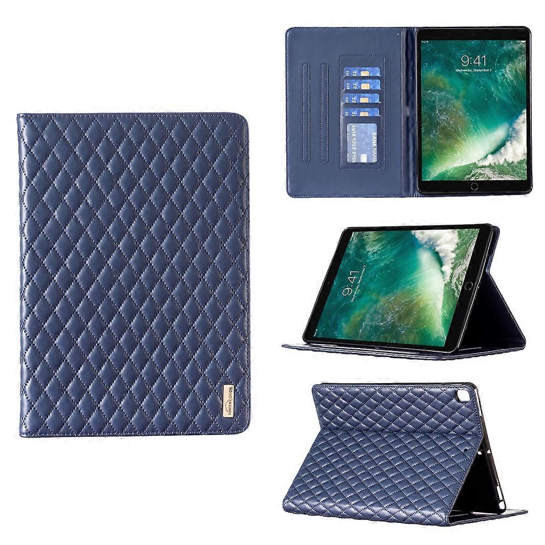 For iPad Pro 10.5 2019 / 10.2 Elegant Rhombic Texture Horizontal Flip Leather Tablet Case