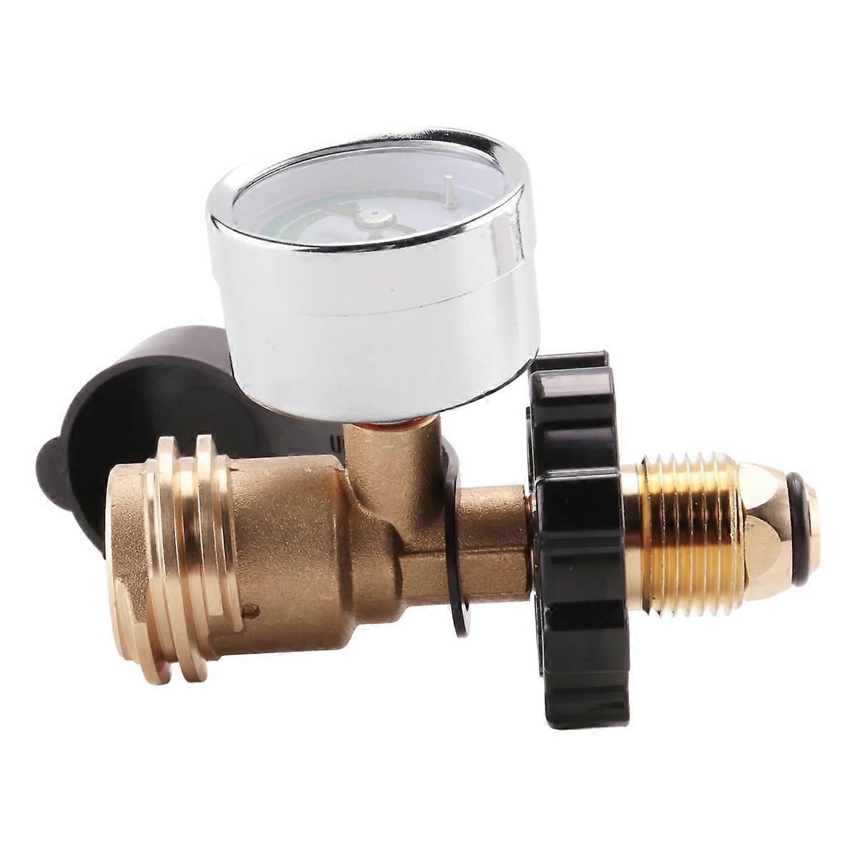 1Pack Propane Tank Gauge with Connection,for 5-100Lb Propane Tank