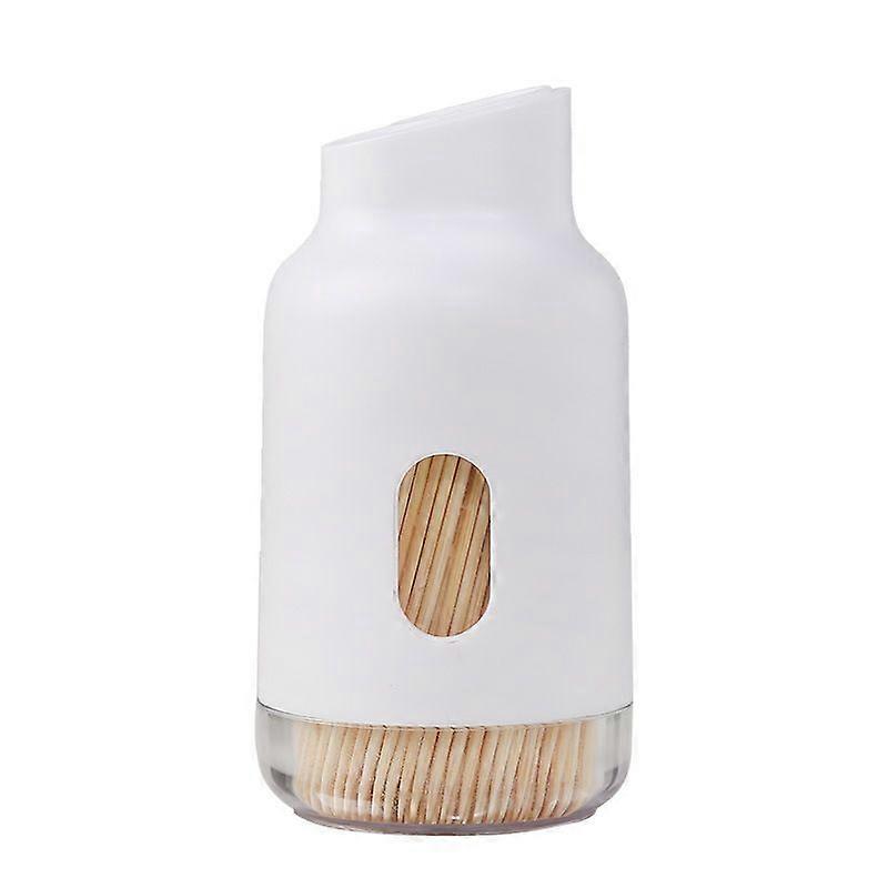 Toothpick box sliding lid push-type toothpick holder