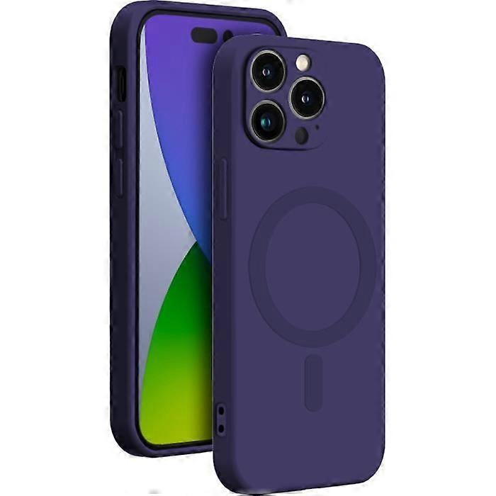 iPhone 14 Pro Case - Bigben - Silicone - Purple - MagSafe Compatible - Flexible