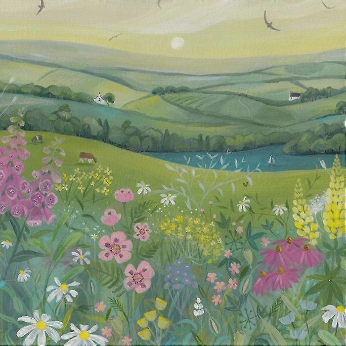 Julia Crossland Along The Coast Path Canvas Print