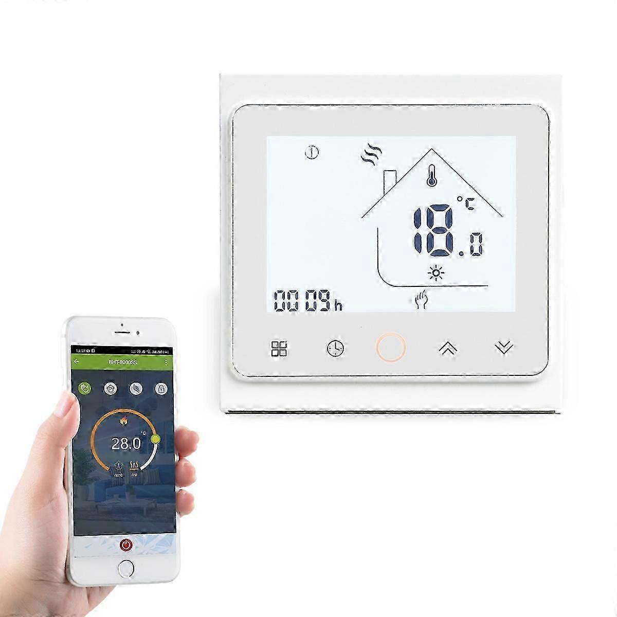 Bht-002 Water Floor Heating Temperature Controller Panel 3.0-inch Lcd Touch Screen Smart Thermostat