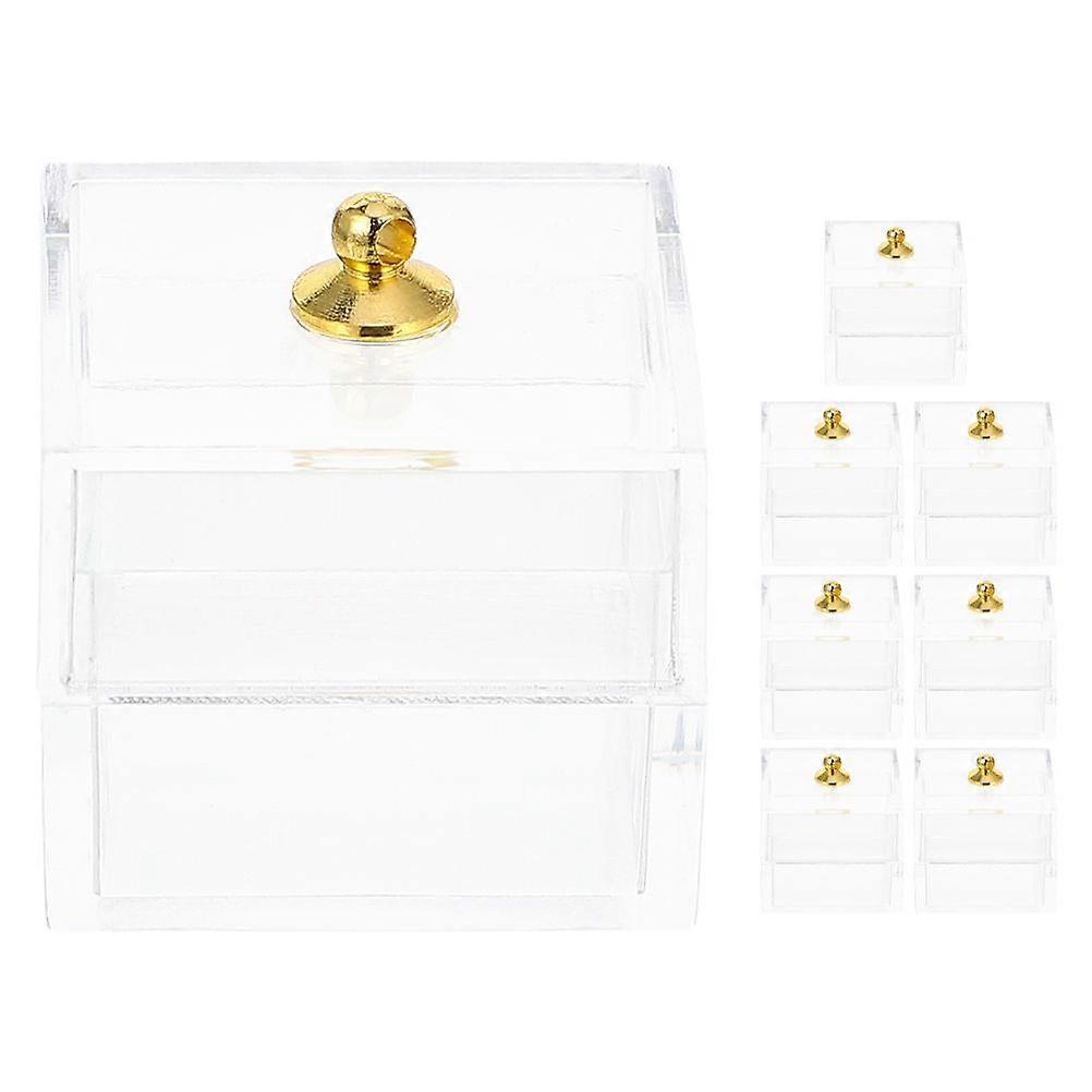 8pcs Scene Layout Box Candy Displaying Mini Box Dollhouse Accessories Mini Box Model for Dollhouse