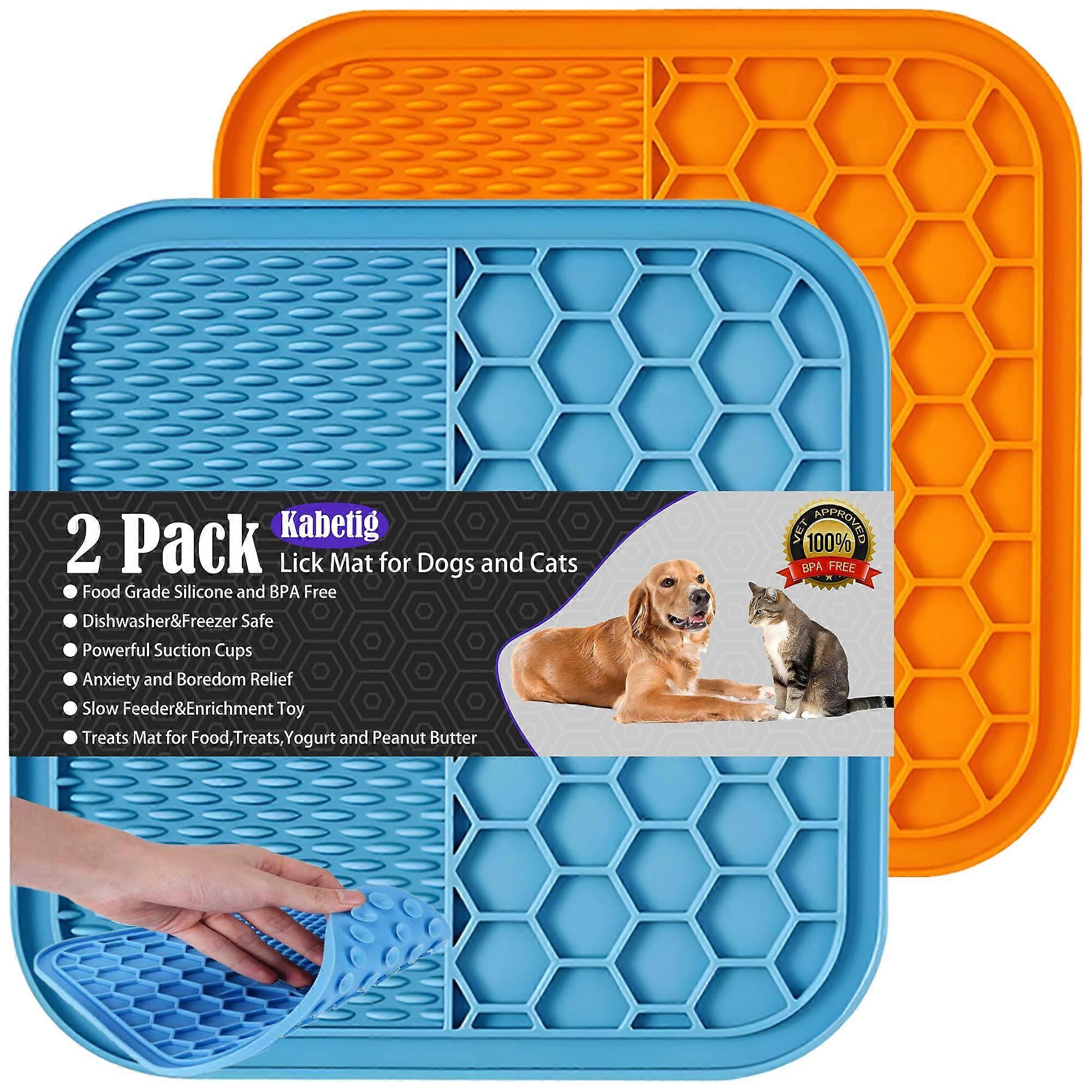 Dog Licking Mat XLarge (BlueOrange)