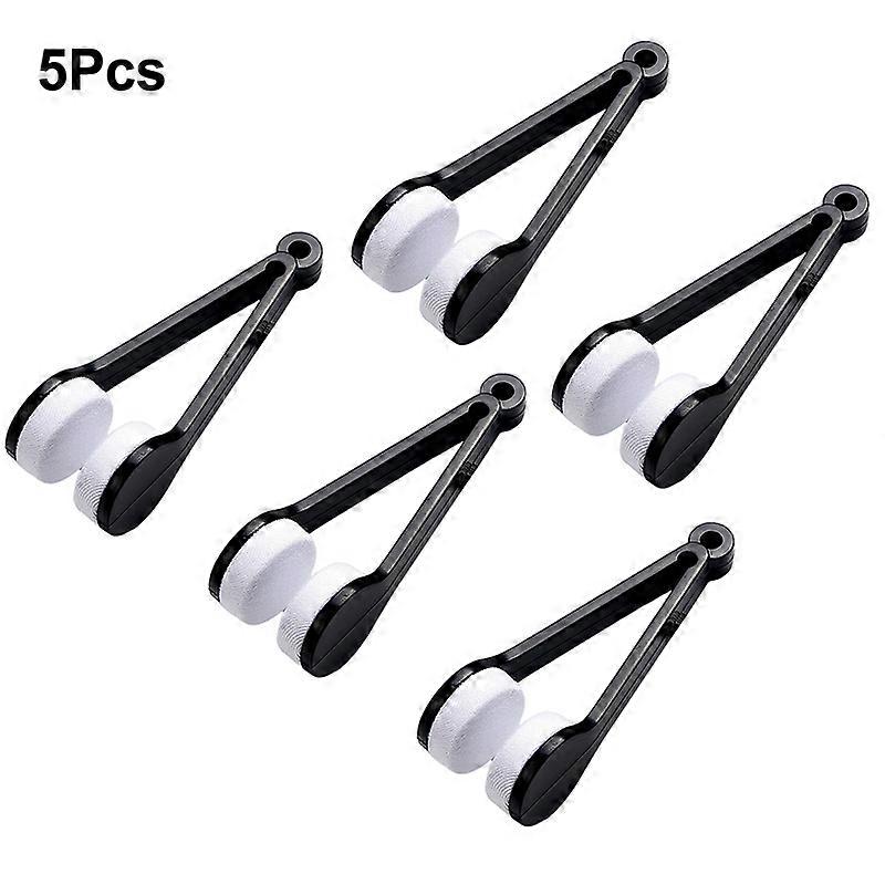 5Pcs Creative Two-side Glasses Brush Portable Glasses Cleaning Rub Soft Soft Microfiber Spectacles Cleaner Wiping Tools
