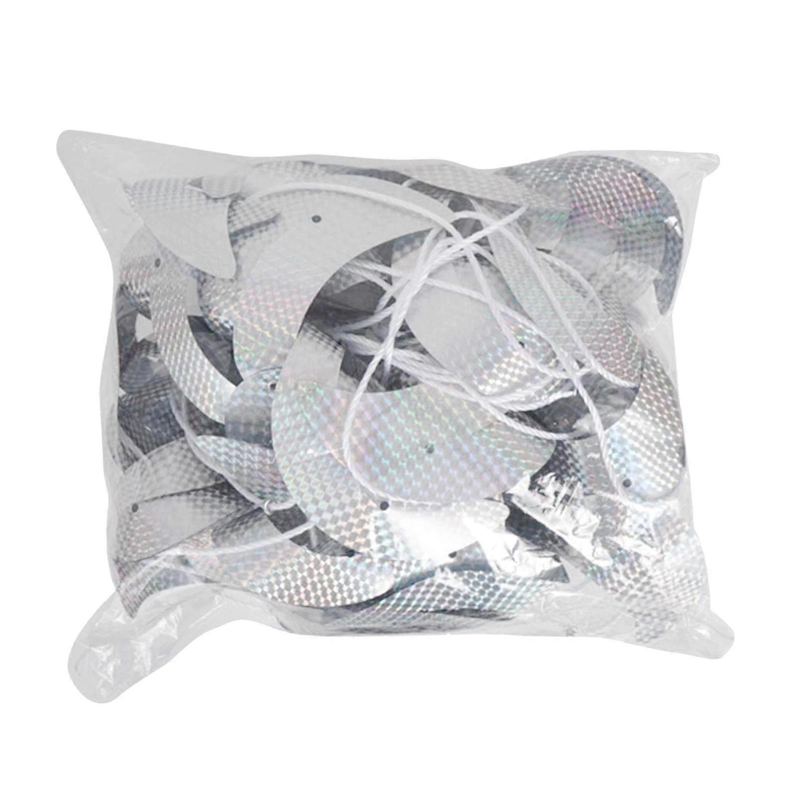 8-Pack Bird Repellent Windmill String Rotating Reflective Outdoor Tool for Yard