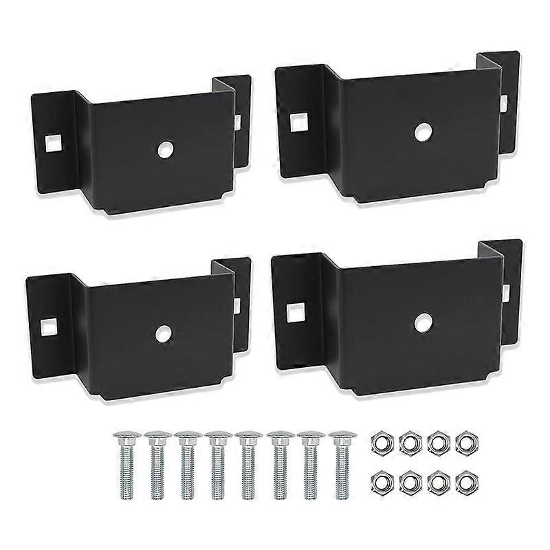 INF Trailer Stake Pocket Bracket Kit for Flatbed Truck 4 Pack