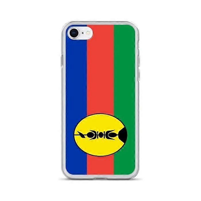 iPhone Case - iPhone SE 2020 - New Caledonia Flag - Flexible - Multicolored - Vertical