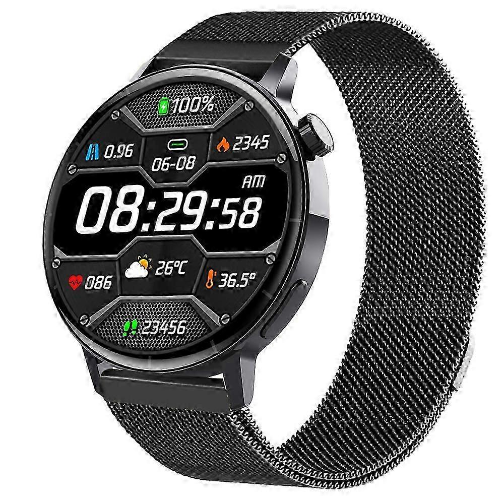 F67s Smartwatch with Blood Glucose Monitoring Blood Oxygen Pressure Test and HRV Tracking