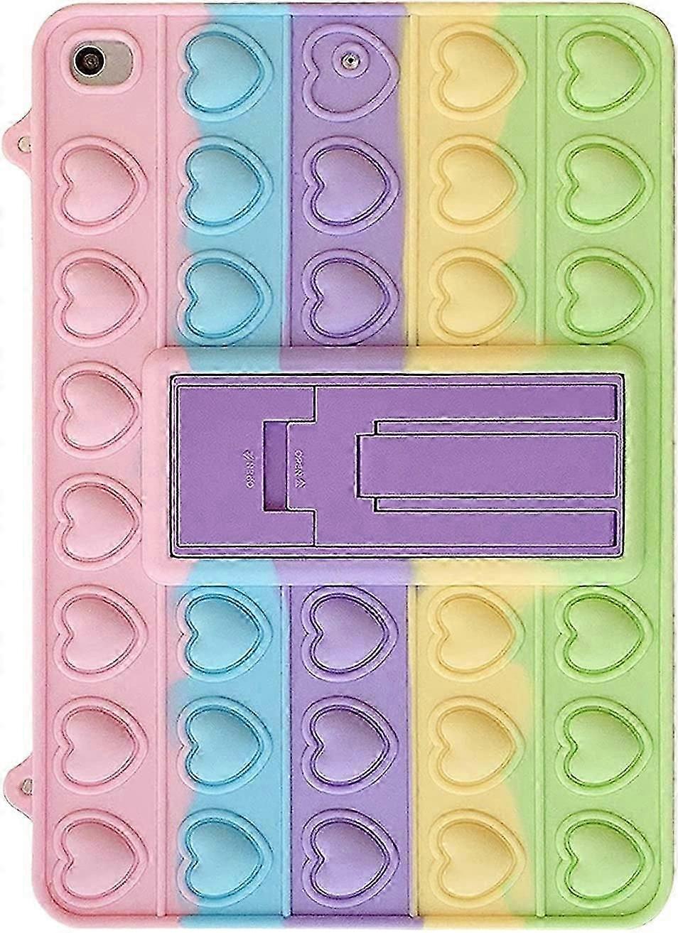 Pop Bubble Case for  Air 2/  Pro 9.7", Soft Silicone Push Fidget Tablet Stand Cover with Shoulder Strap