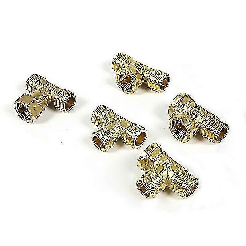 Tee Pipe Connector 3/8" Bsp Male/female Thread Fitting 3 Way Coupler Adapter Automatic Irrigation Equipment For Garden