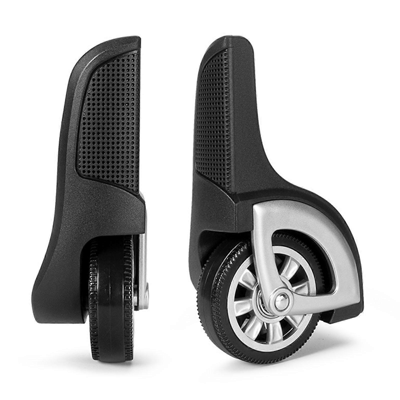 1 Pair Suitcase Wheels Luggages Wheels Swivels Castors Travel Luggages Wheels Easy to Install for Replacement Luggages