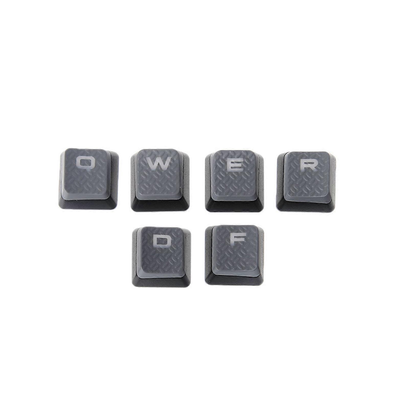 6 Key Non-slip ABS Backlit Keycaps DIY FPS Keycap for Corsair K70 K65 K95 G710 RGB STRAFE Keyboard Best for Gamers Multicolor
