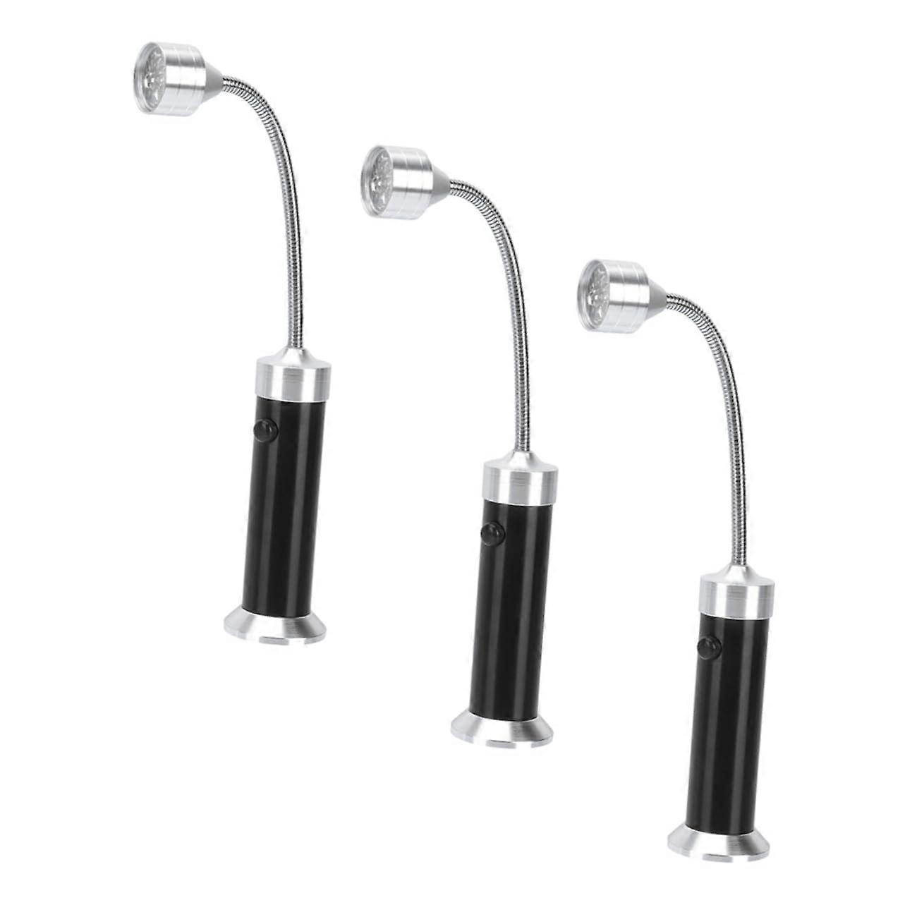 9 LED Barbecue Light Pack of 3 Outdoor Torch Hose Work Light Multifunctional Lamp With Flexible Neck