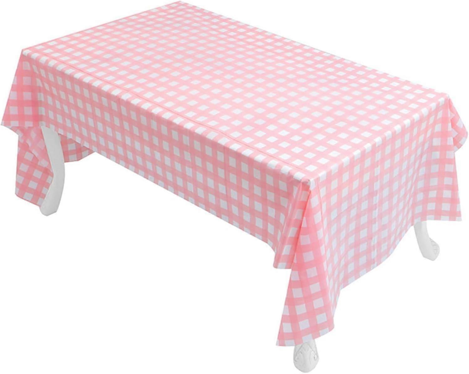 Mantel desechable PEVA de 2 piezas: resistente al agua a prueba de aceite para barbacoa, picnic, fiesta