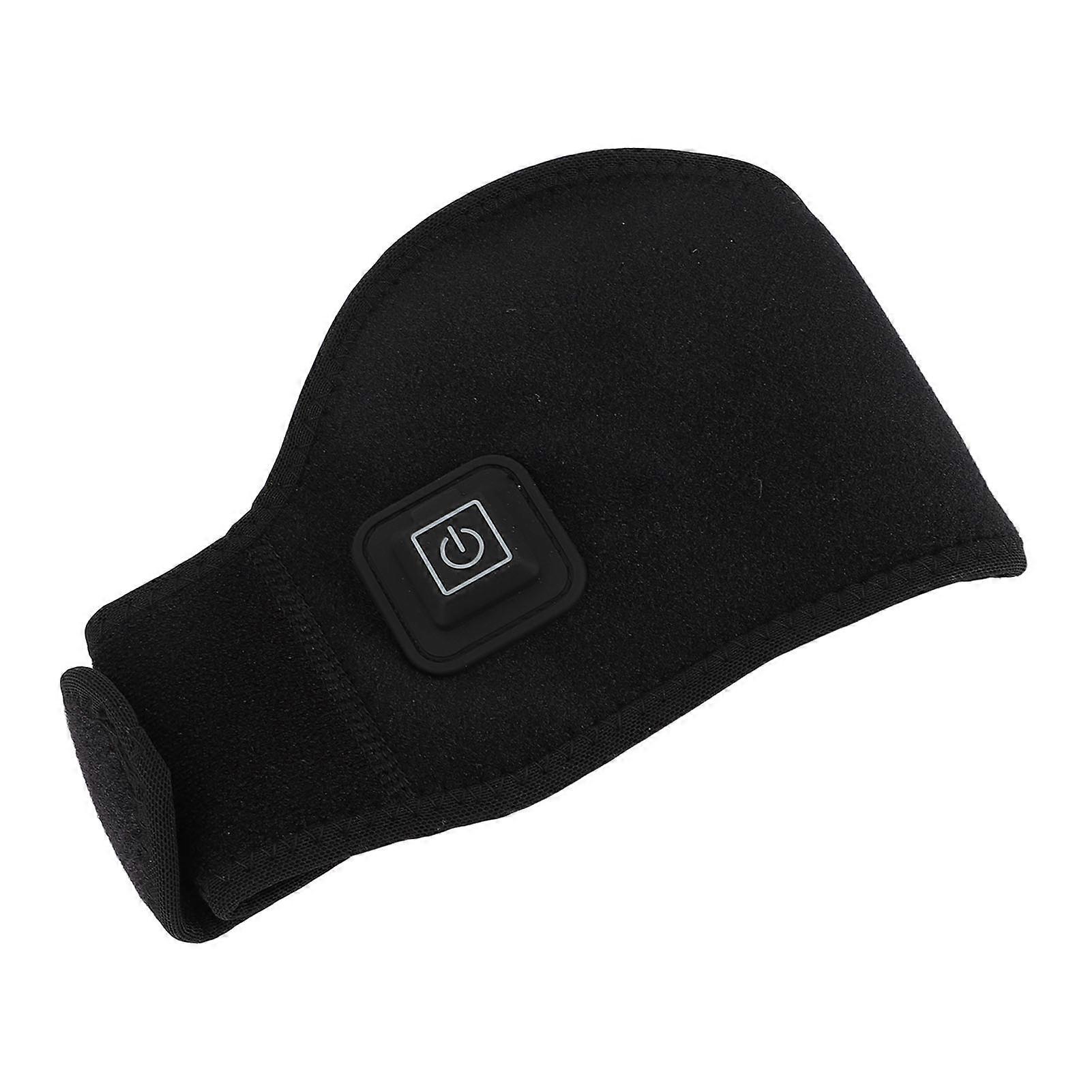 USB Neck Heating Pad 3 Levels Temperature Hook Loop Fastener Adjustable Velvet Lining Heated Neck Brace Cervical Collar Warmer 