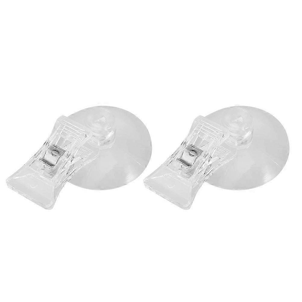 2pcs Fishes Veggie Seaweed Suction Cup Clip Feed Holder Feeding Tool for Fish Tank Aquarium