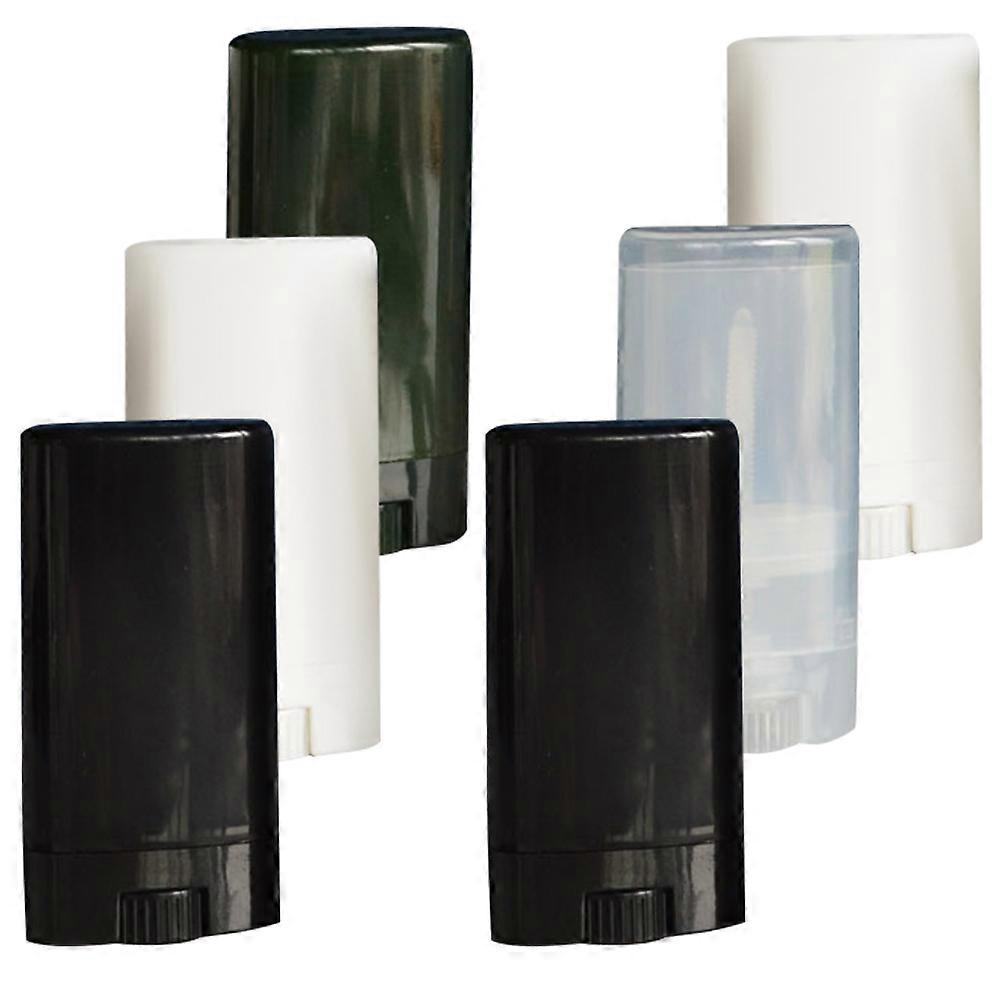 6pcs Portable Empty Lip Balm Containers DIY Lipstick Holders Lightweight Travel Friendly Leak Proof Design for Makeup Bags