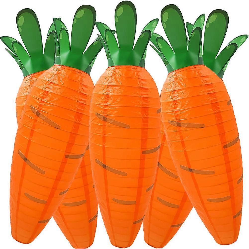 Carrot Design Lanterns, Versatile Decor for Rooms and Outdoor Spaces, Reusable Party Item