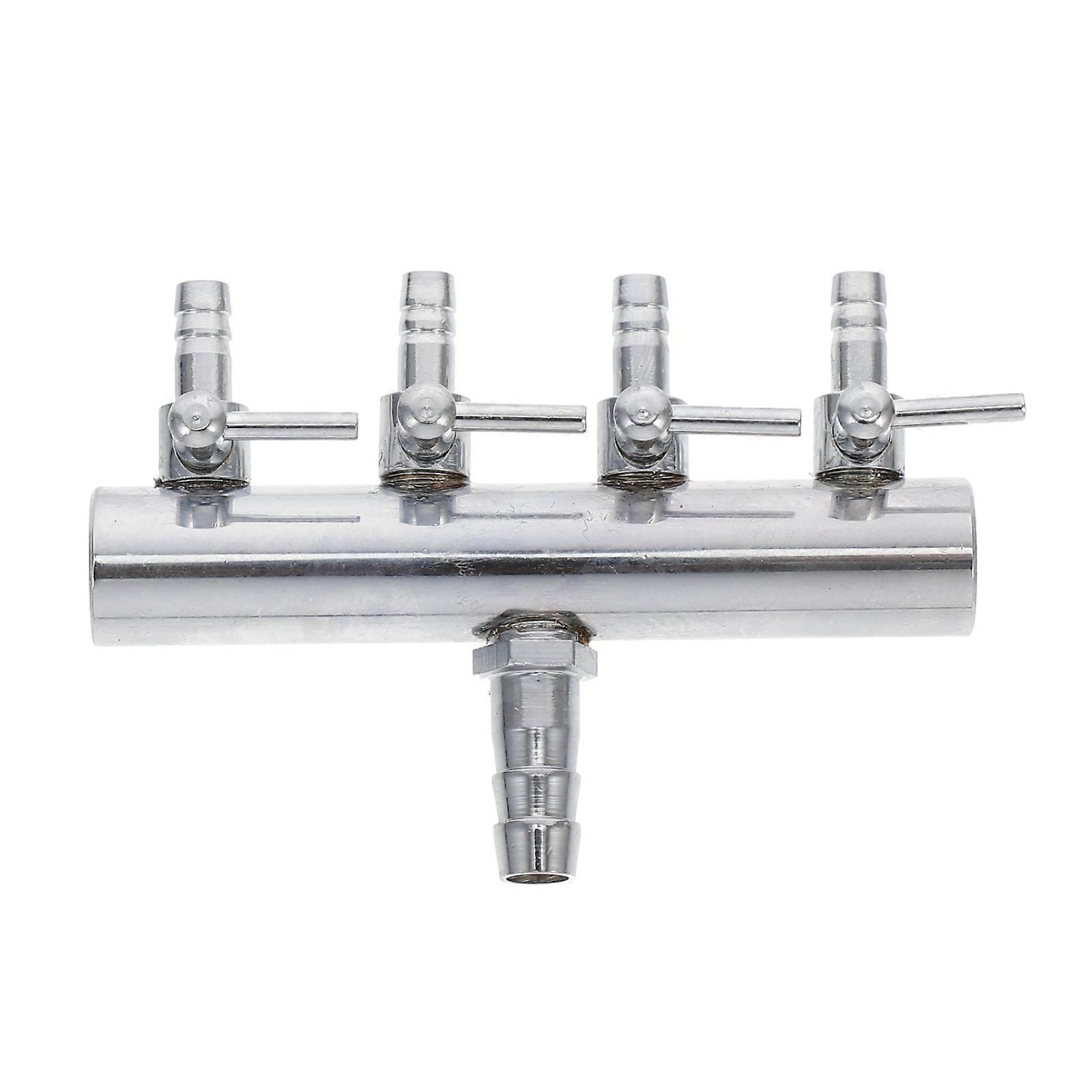 Fish Tank Air Splitter, Flow Control Valve with Inline Lever Adjustment