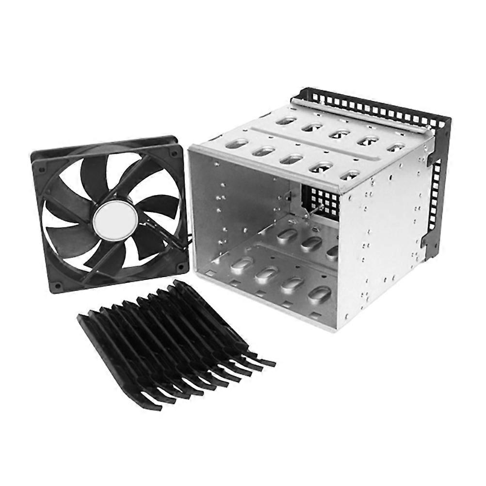 1 Set Storage Expansion Hard Drive Cage Chassis for 5.25 Inch Optical Drive Bit Conversion Bracket
