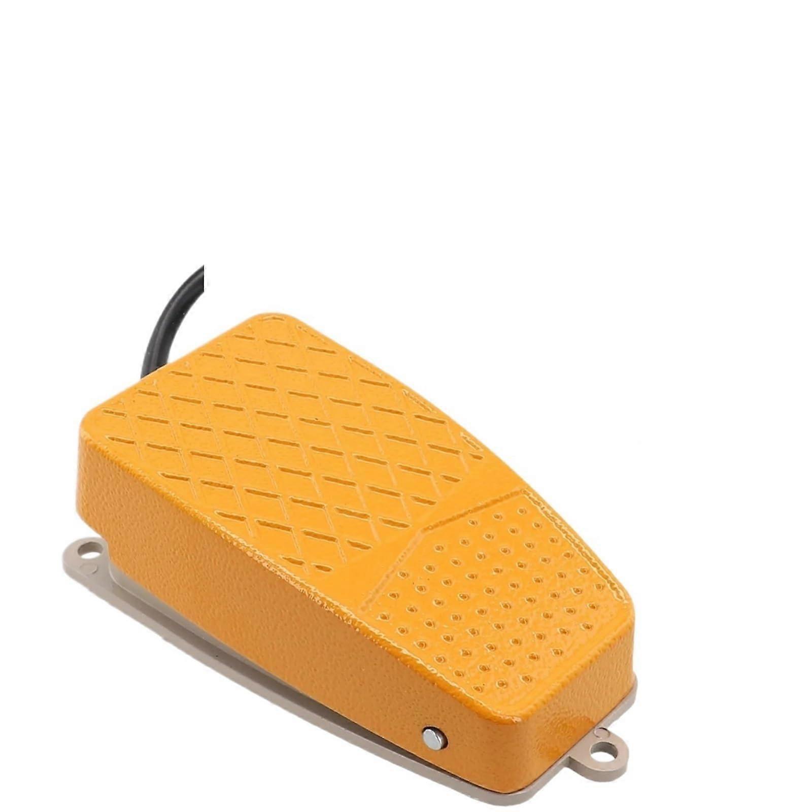 Aluminium Foot Switch 250VAC 10A SPDT Momentary Control Pedal with 15CM Non-Slip Design for Electrical Applications