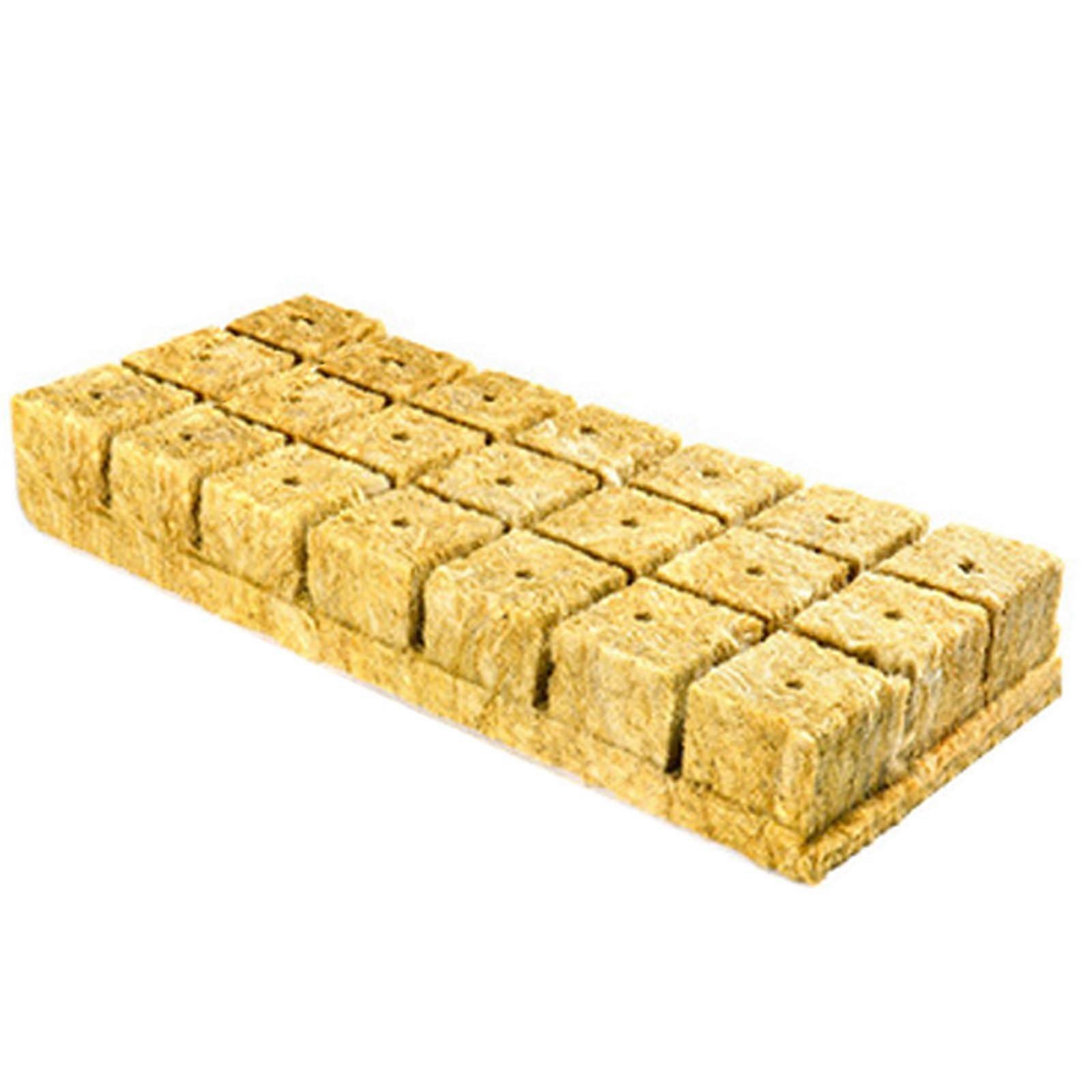 Rock Wool Cube Garden Rock Wool Rock Wool Grow Cubes Starter Plug for Hydroponics Soilless Cultivation Clones Plant